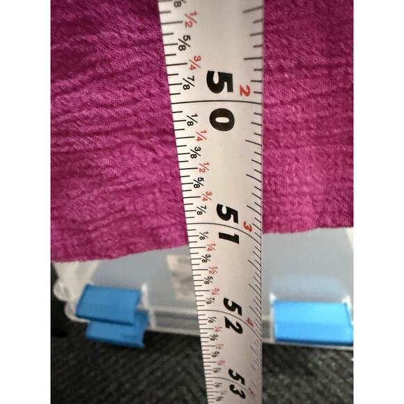 Free People Delphine Smocked Bodice Maxi Dress Pink Purple Cotton Size L - Picture 10 of 11